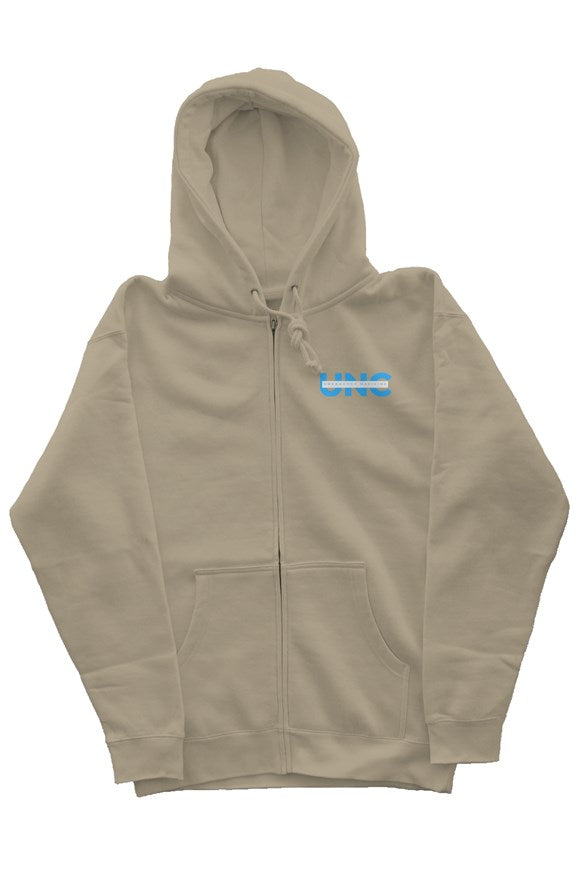 FTR UNC: Stonewash UNC Zip Hoodie