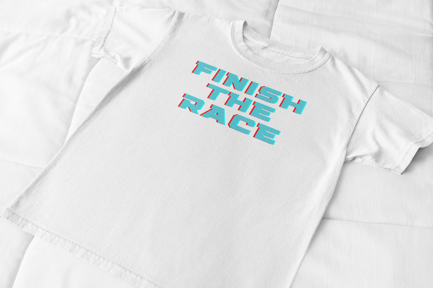 FTR Inspire: White Retro Tee