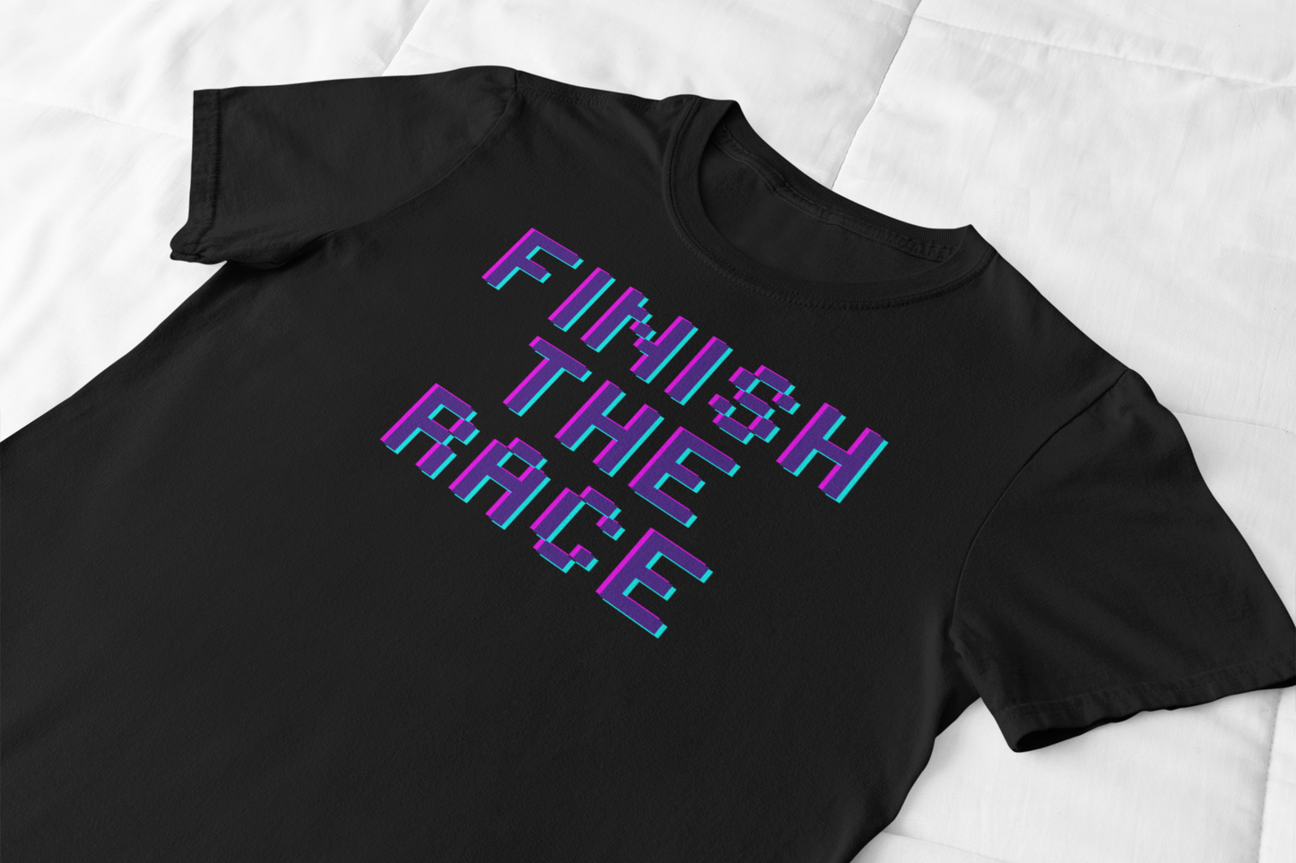 FTR Inspire: Black Retro Tee