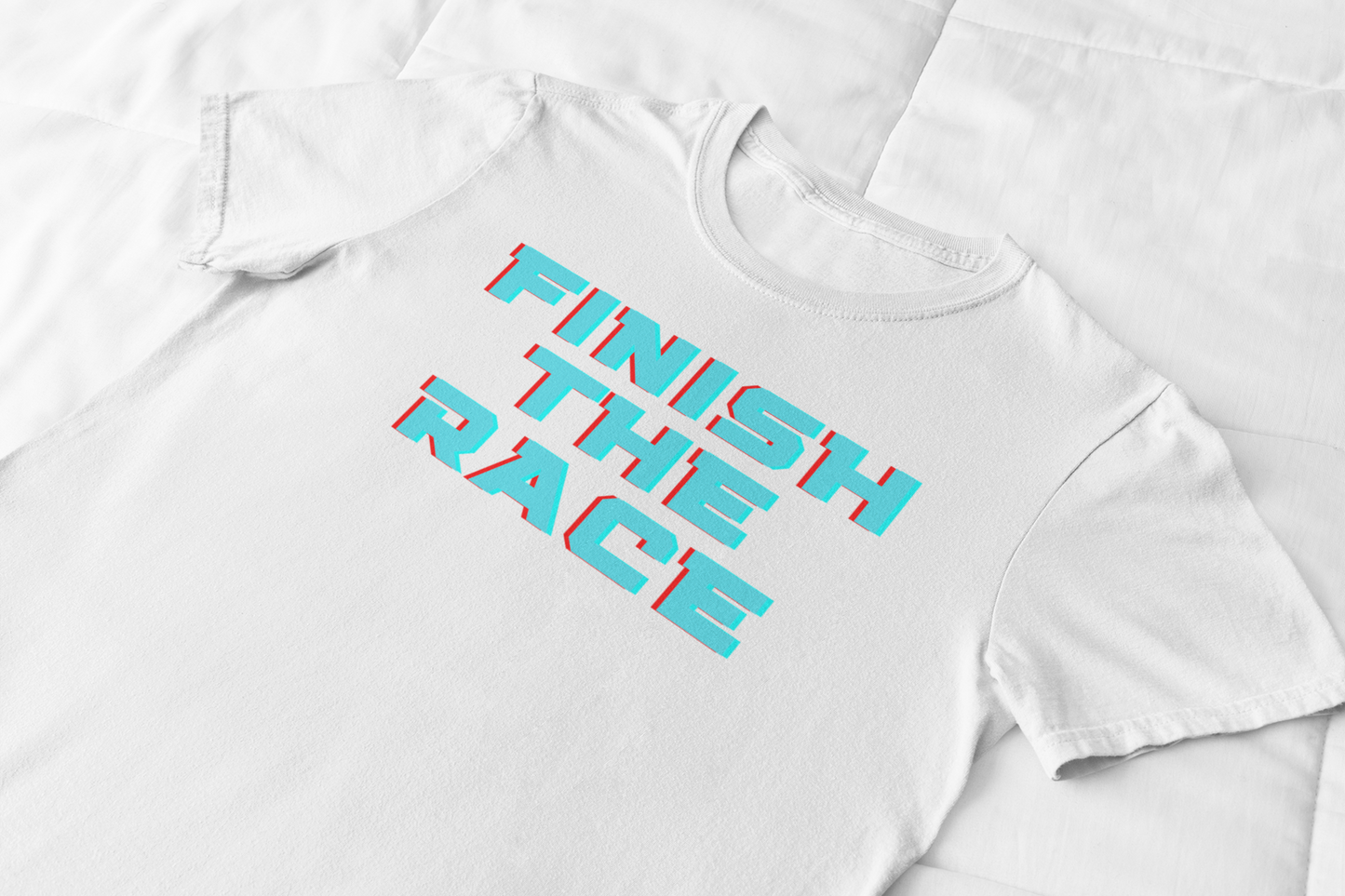 FTR Inspire: White Retro Tee