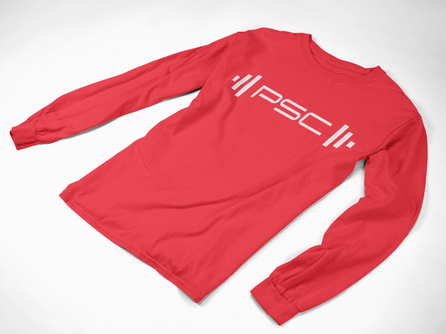 PSC: Long Sleeve White Emblem Tee