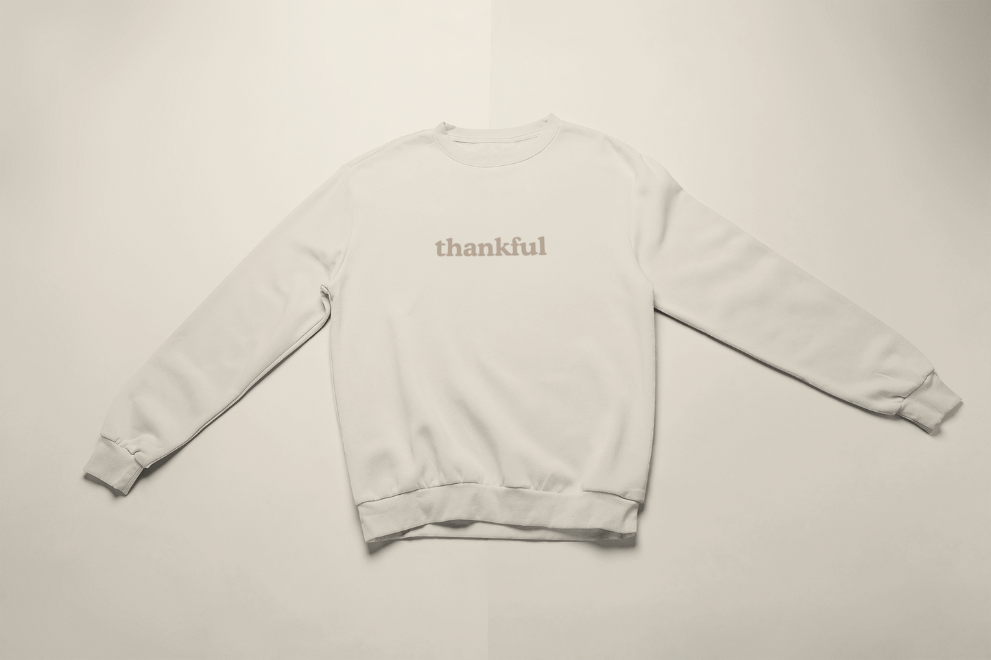 Thankful Embroidered Crew Neck Sweatshirt
