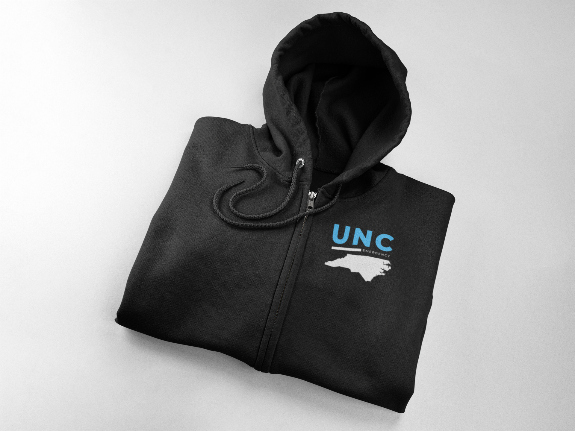 UNC ED Physician s Embroidered Zip Hoodie FTR Apparel Inc