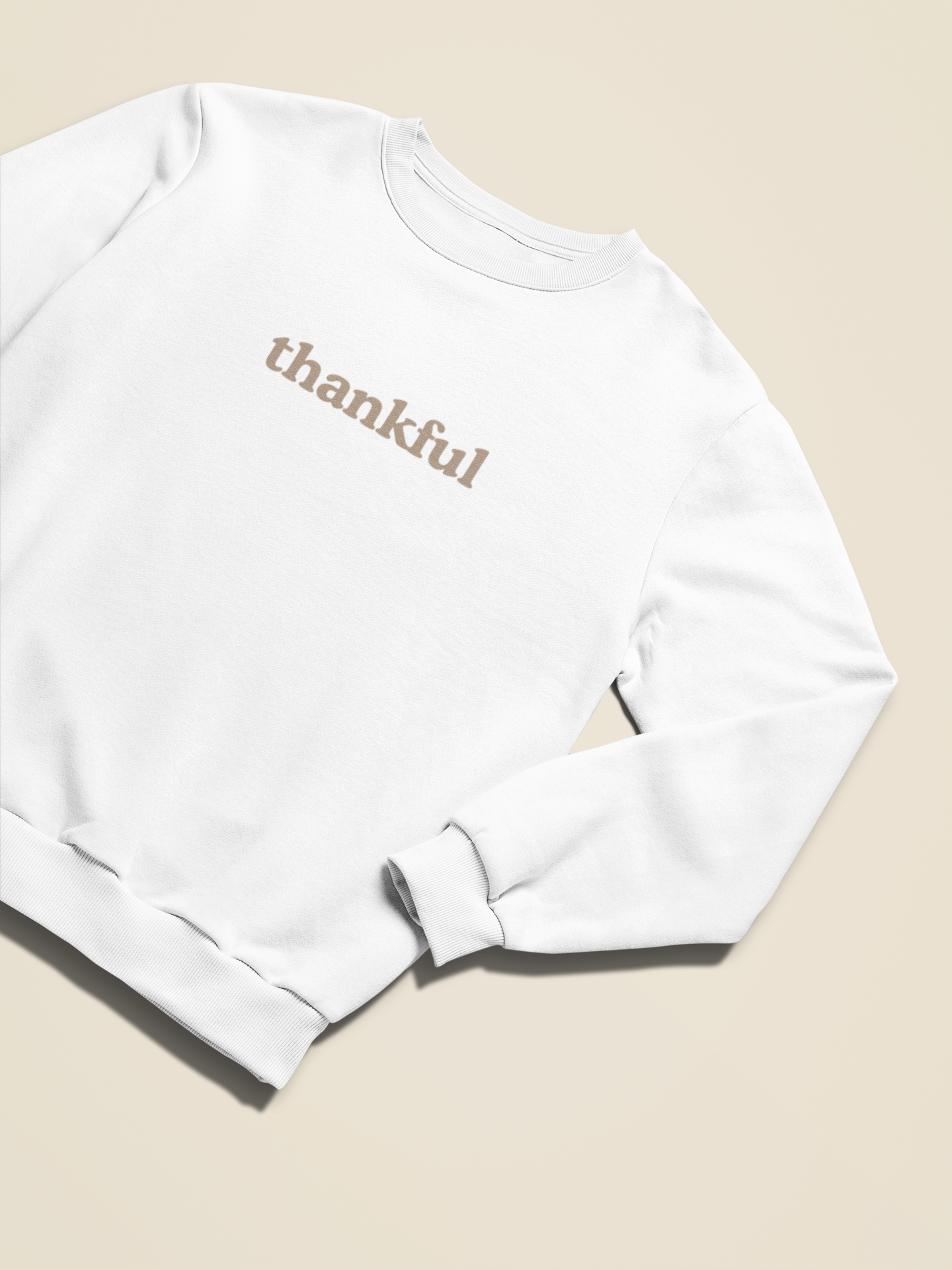 Thankful Embroidered Crew Neck Sweatshirt