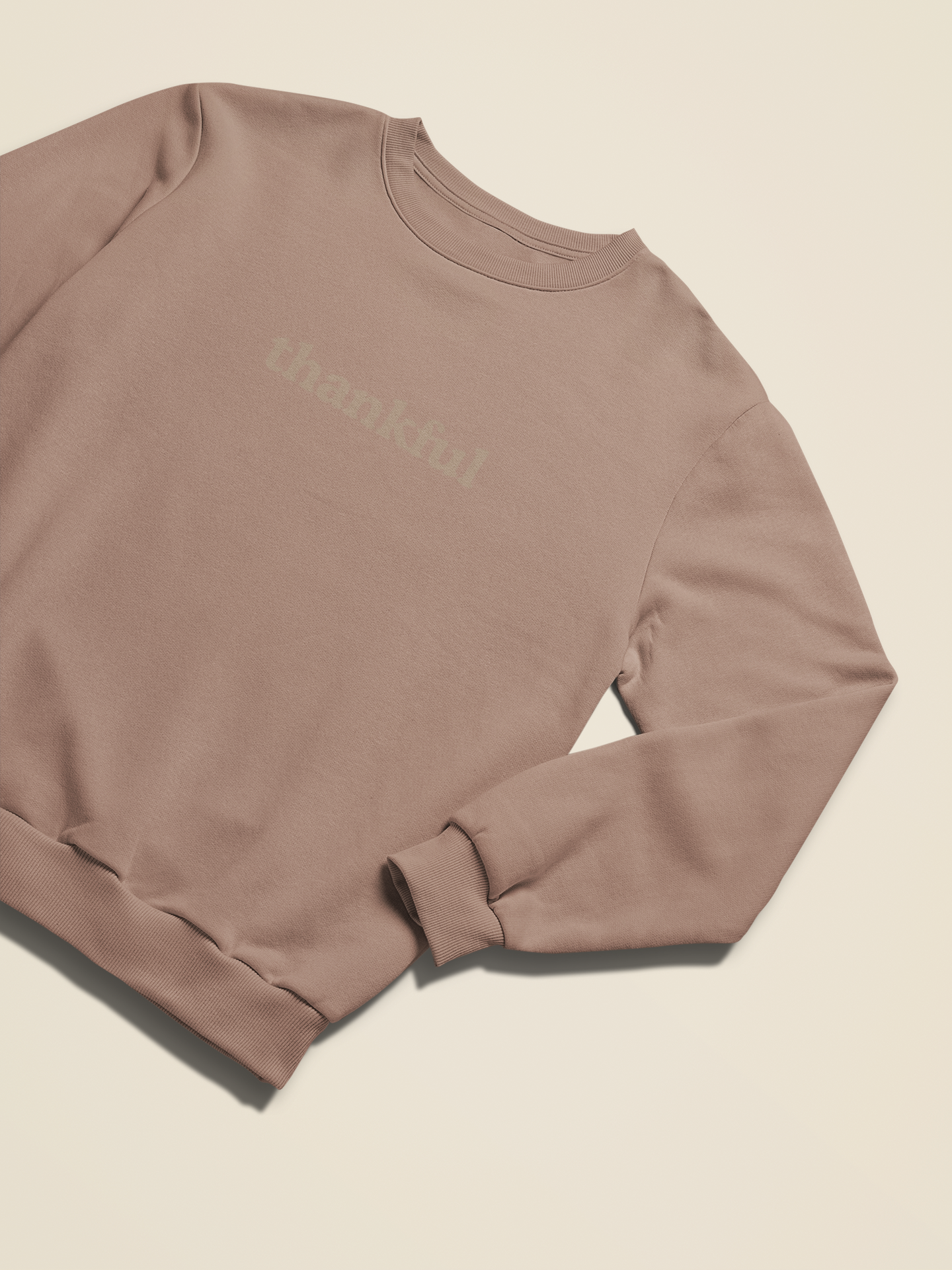 Thankful Embroidered Crew Neck Sweatshirt