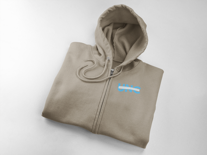 FTR UNC: Embroidered Stonewash UNC Zip Hoodie