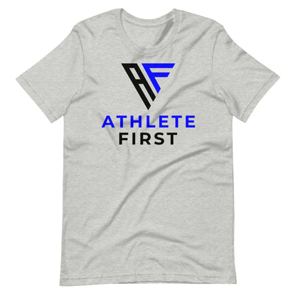 Athlete First: Black and Blue Emblem Tee
