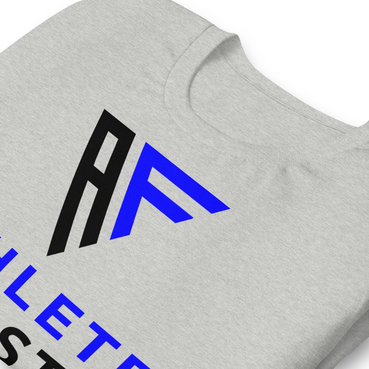 Athlete First: Black and Blue Emblem Tee